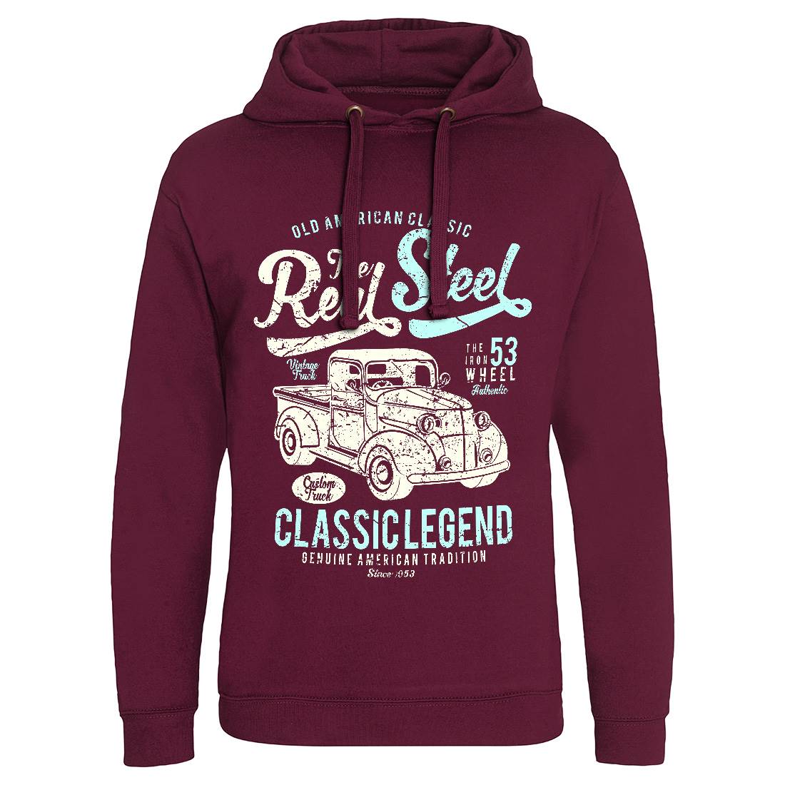 Real Steel Mens Hoodie Without Pocket Cars A177