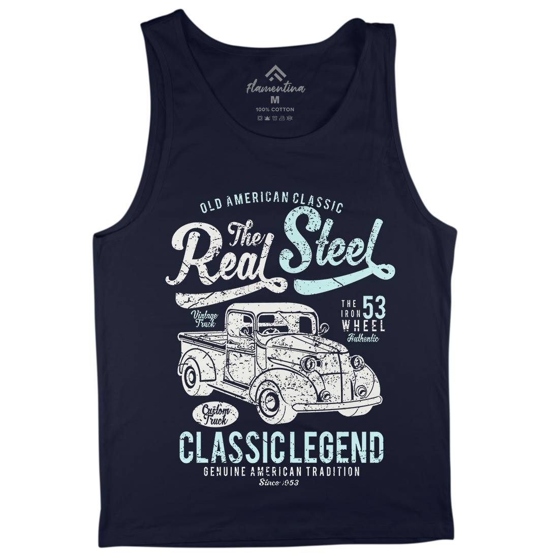 Real Steel Mens Tank Top Vest Cars A177