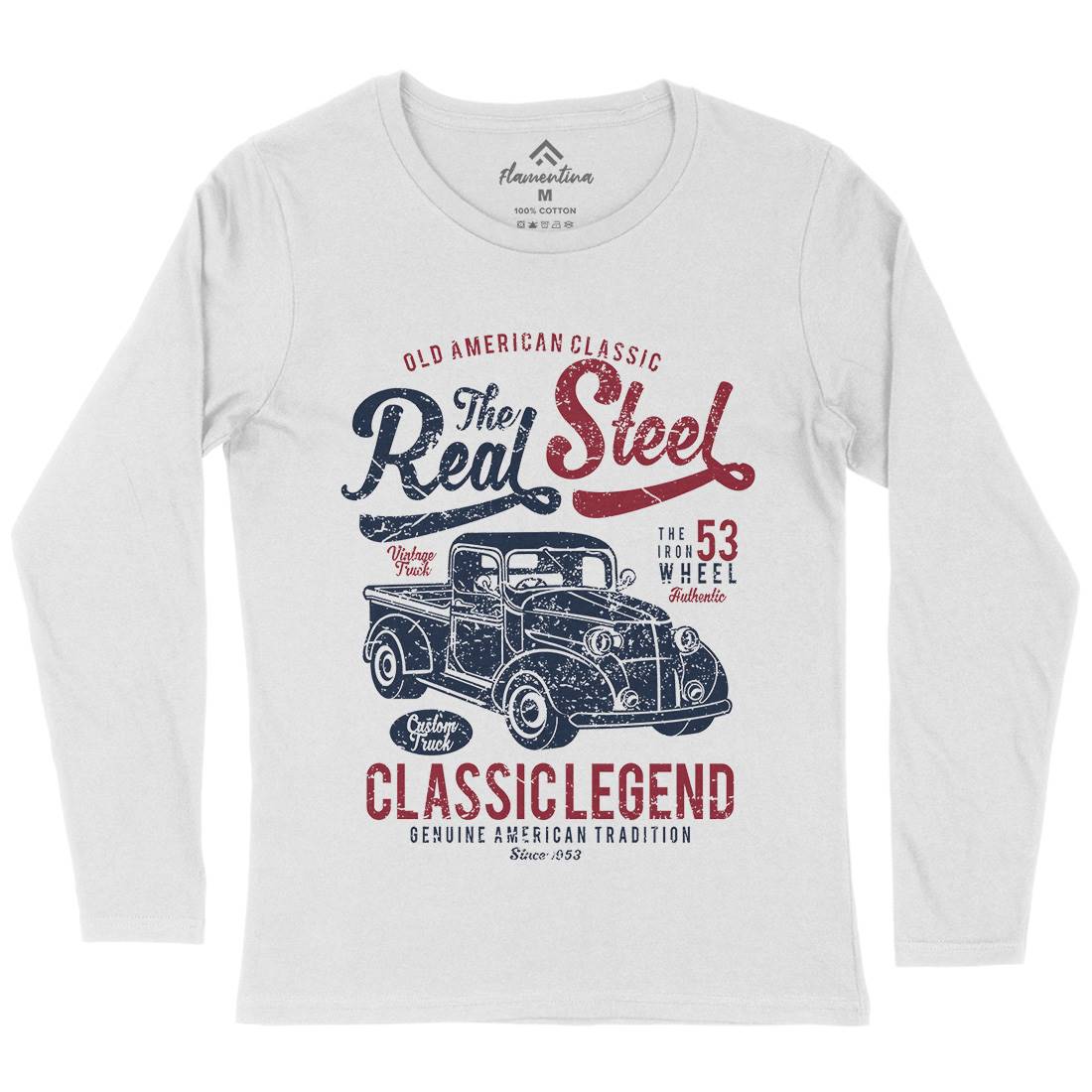 Real Steel Womens Long Sleeve T-Shirt Cars A177