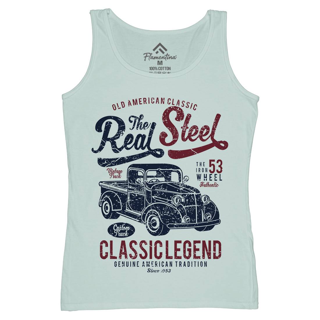 Real Steel Womens Organic Tank Top Vest Cars A177