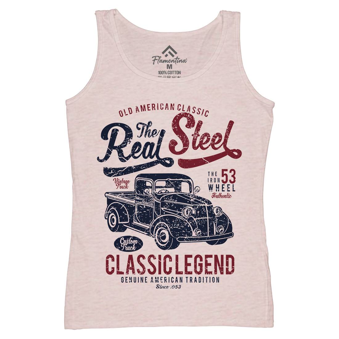 Real Steel Womens Organic Tank Top Vest Cars A177