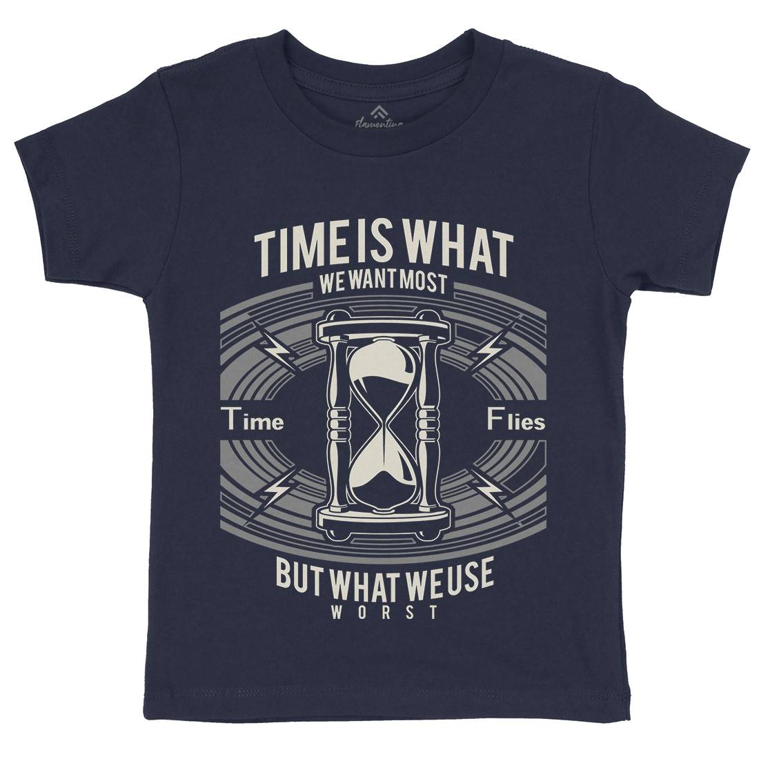 Time Kids Crew Neck T-Shirt Quotes A178