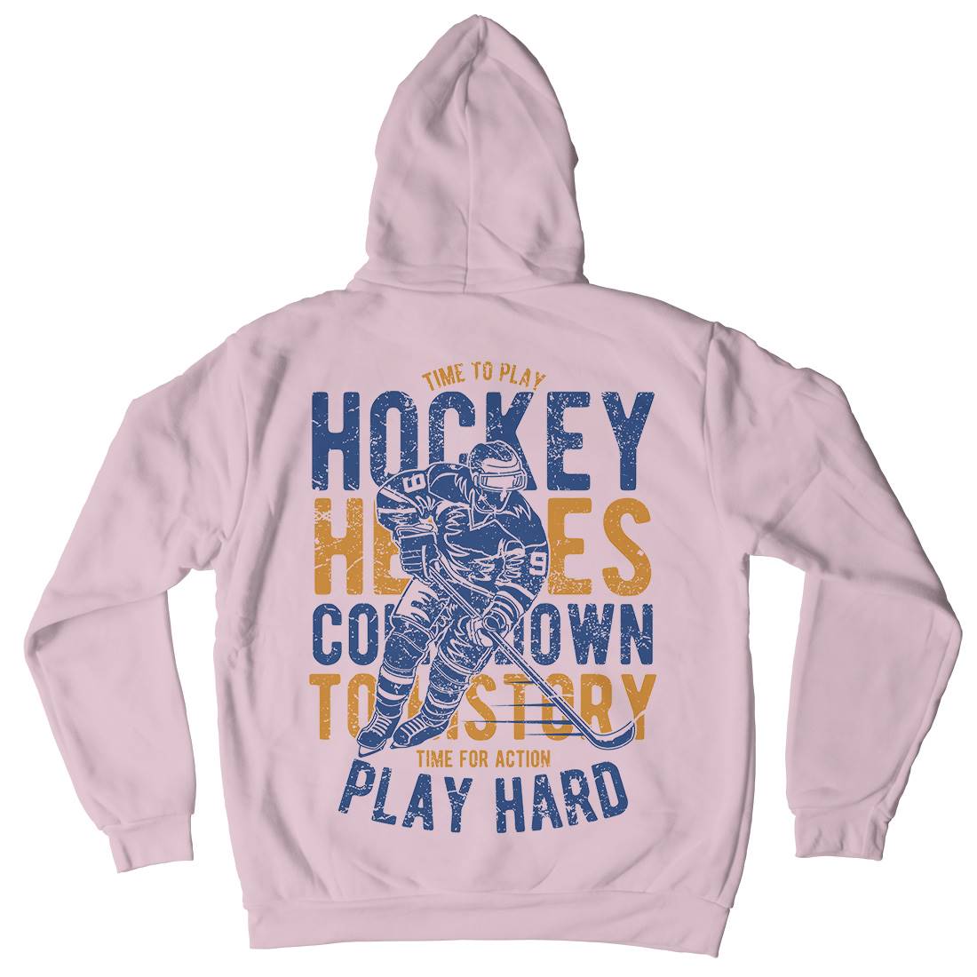 Time To Play Hockey Kids Crew Neck Hoodie Sport A179