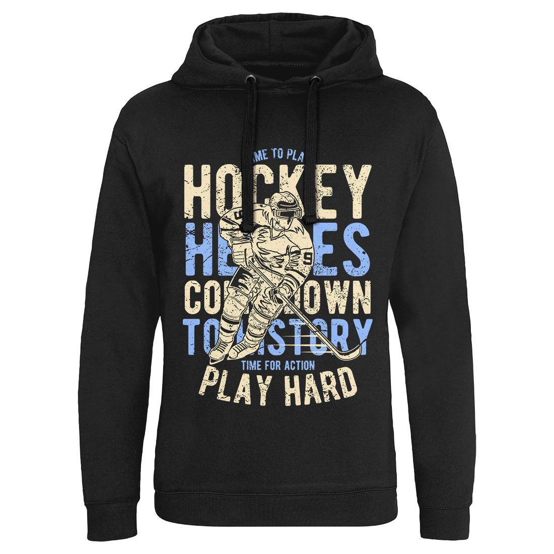 Time To Play Hockey Mens Hoodie Without Pocket Sport A179