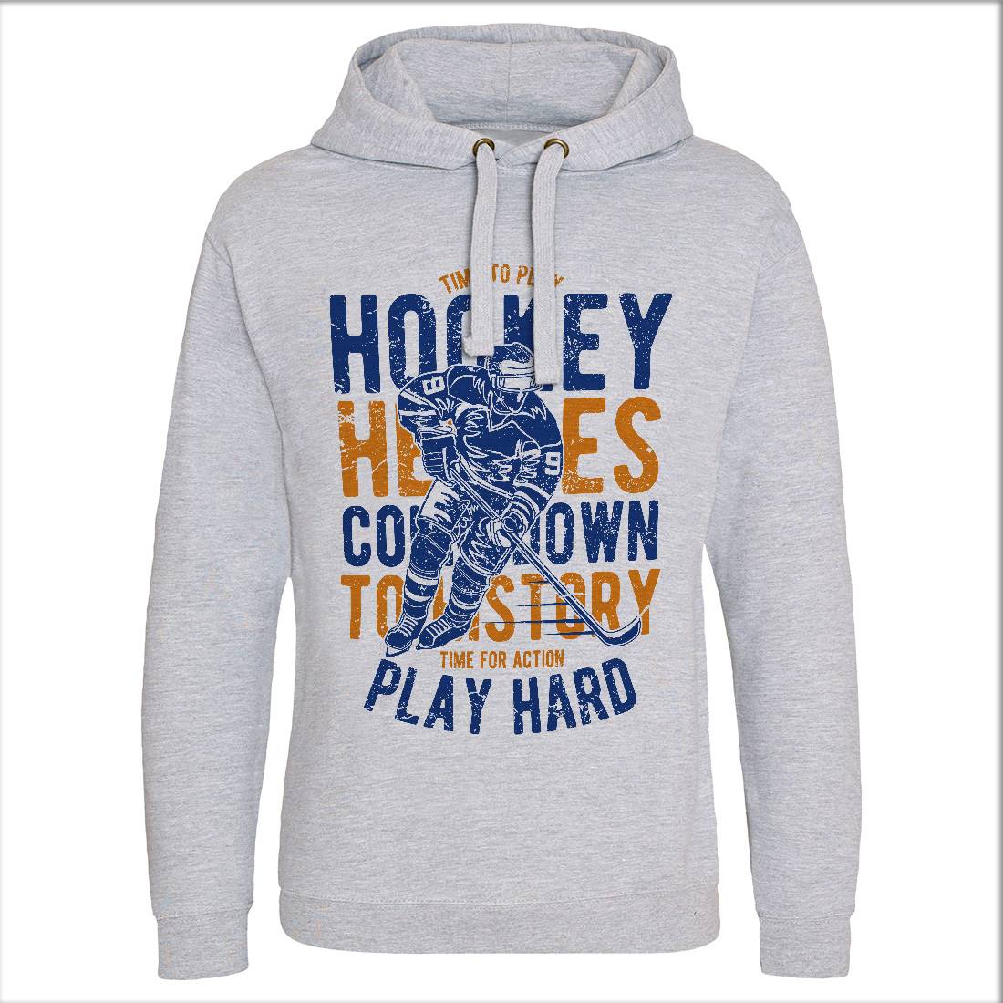 Time To Play Hockey Mens Hoodie Without Pocket Sport A179