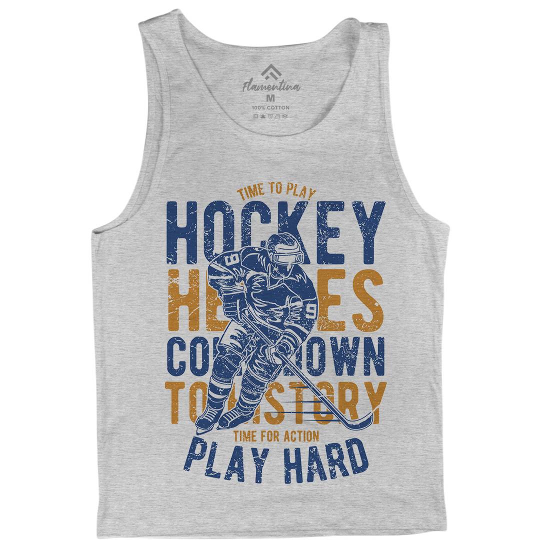 Time To Play Hockey Mens Tank Top Vest Sport A179