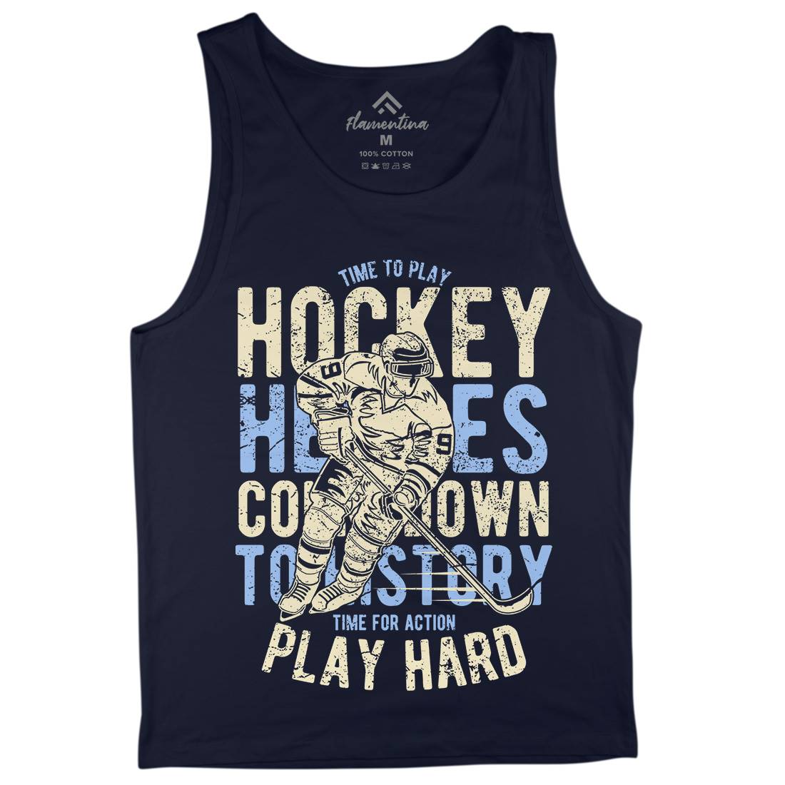Time To Play Hockey Mens Tank Top Vest Sport A179