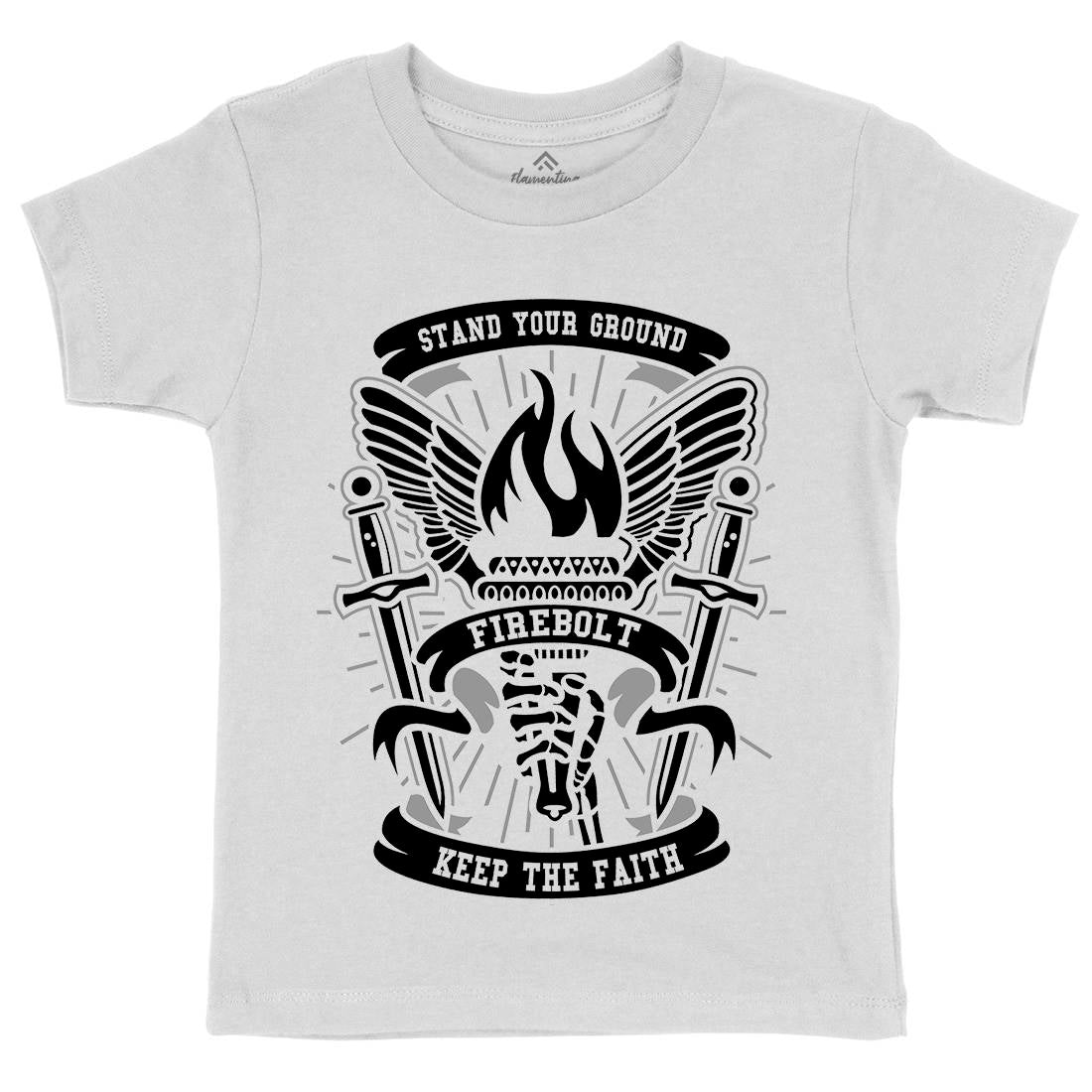 Torch Kids Crew Neck T-Shirt Retro A180