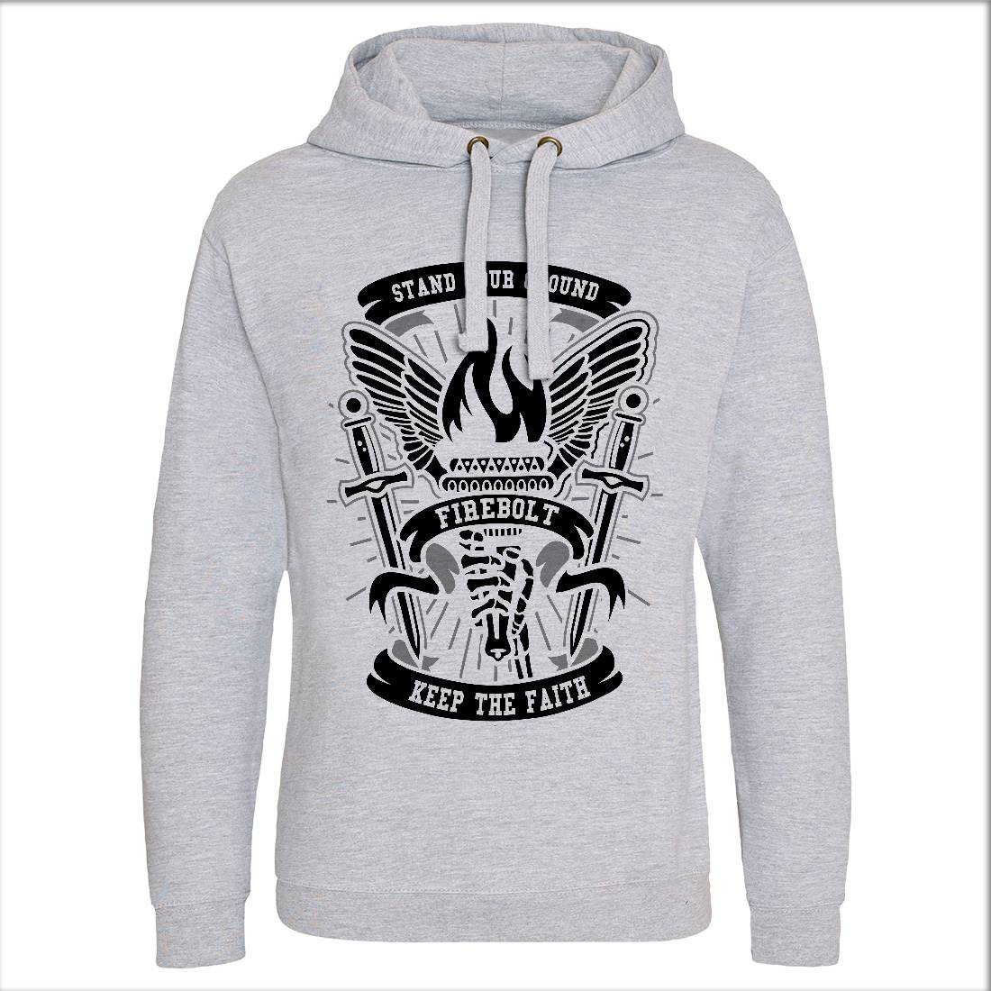 Torch Mens Hoodie Without Pocket Retro A180