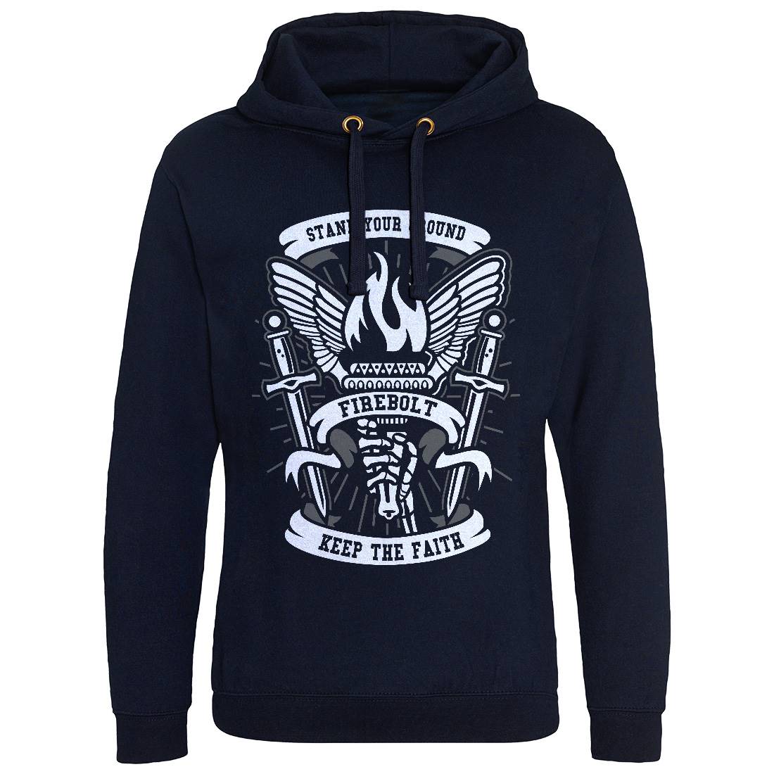 Torch Mens Hoodie Without Pocket Retro A180