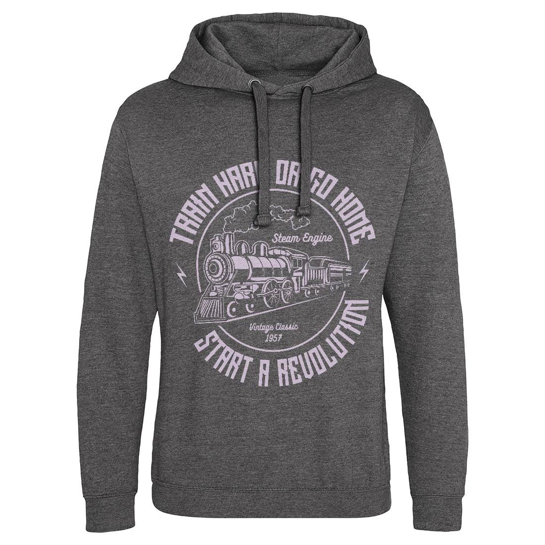 Train Hard Mens Hoodie Without Pocket Vehicles A182