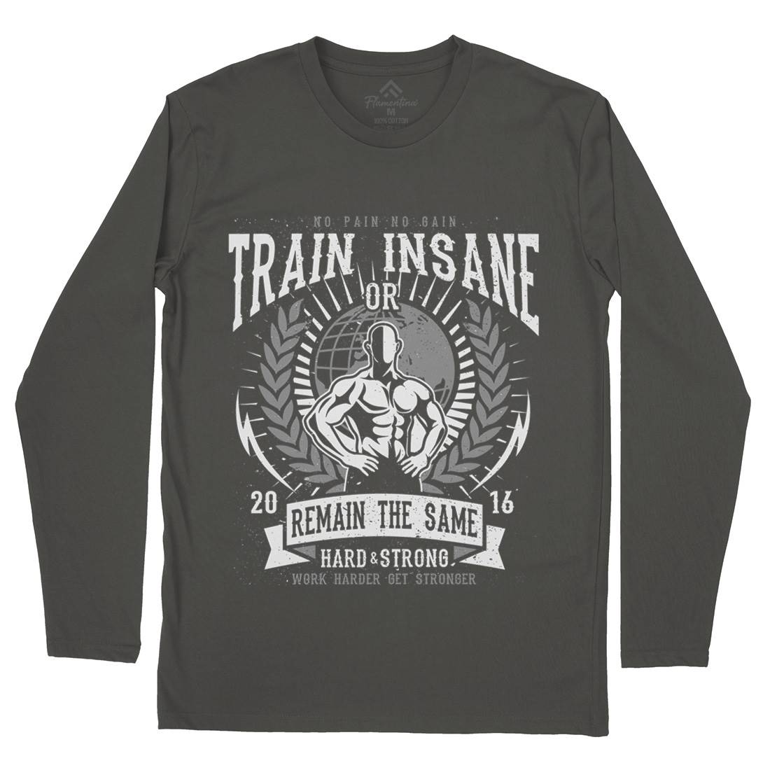 Train Insane Mens Long Sleeve T-Shirt Gym A183