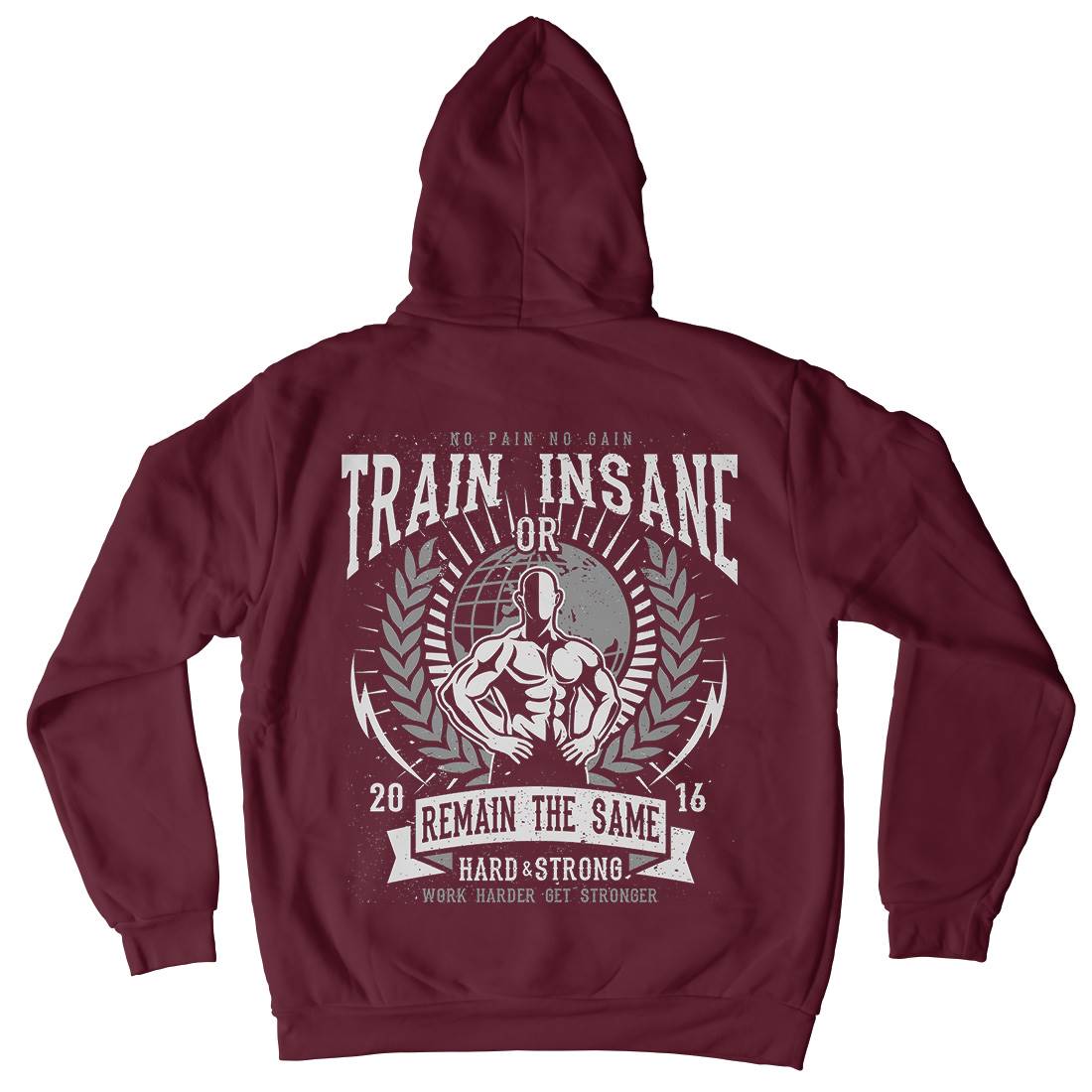 Train Insane Kids Crew Neck Hoodie Gym A183