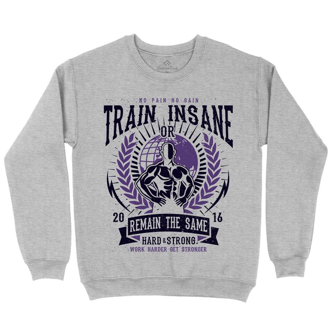 Train Insane Mens Crew Neck Sweatshirt Gym A183