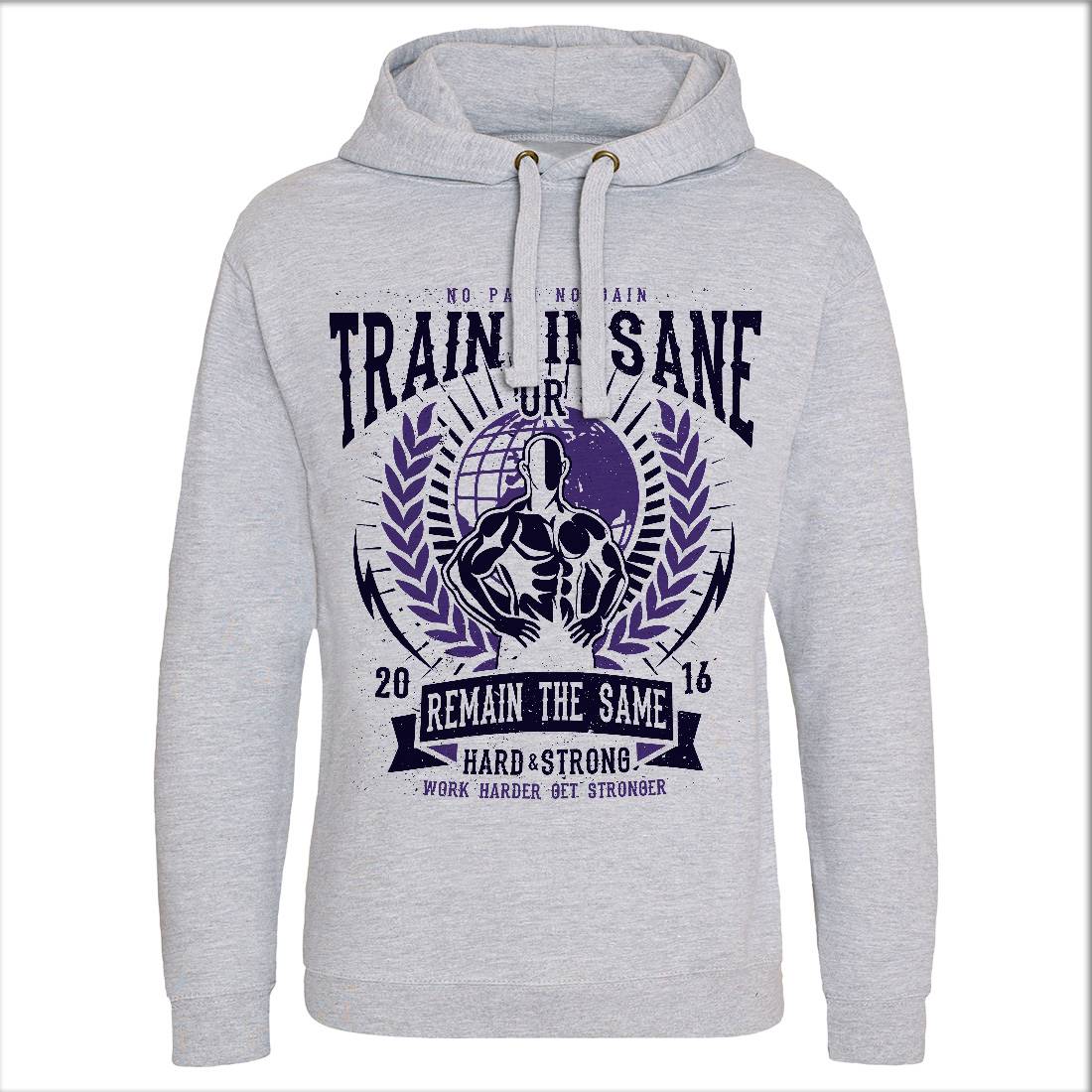 Train Insane Mens Hoodie Without Pocket Gym A183