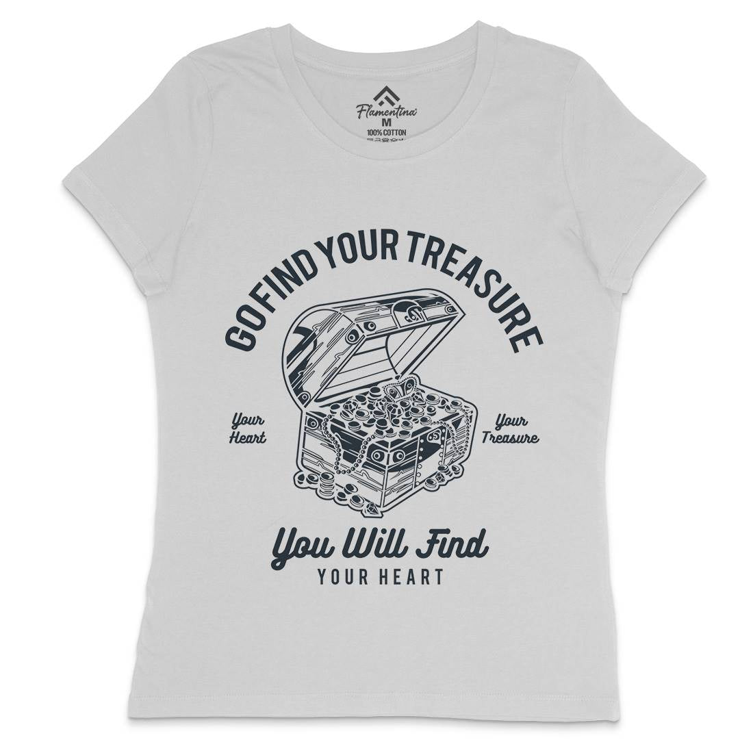 Treasure Womens Crew Neck T-Shirt Quotes A184