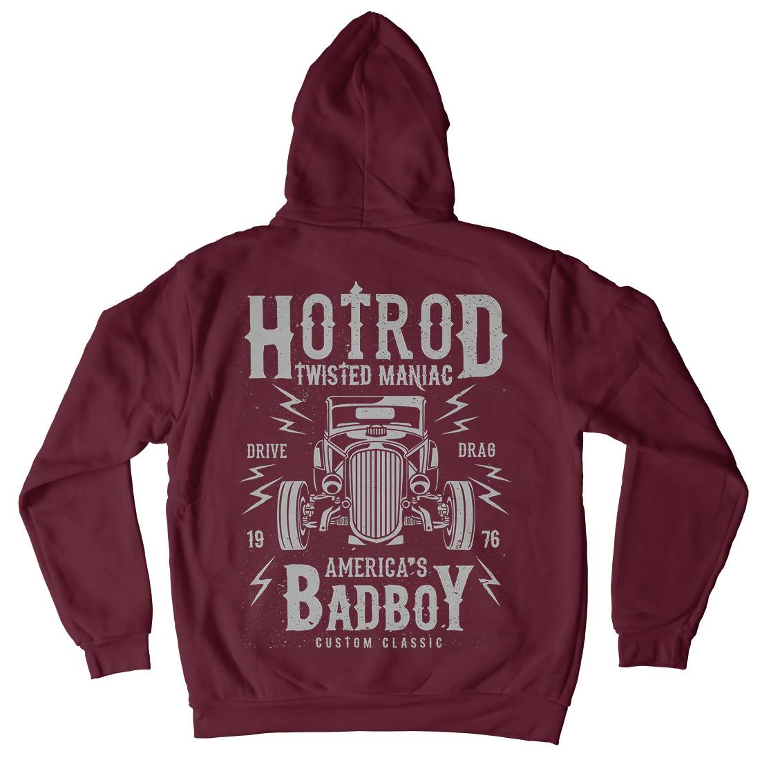 Twisted Hotrod Kids Crew Neck Hoodie Cars A185