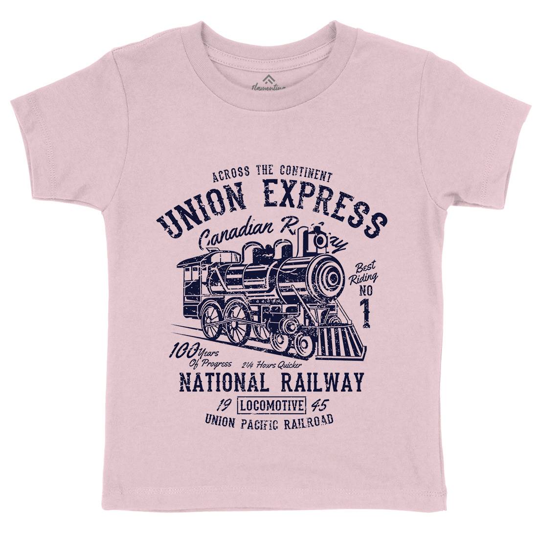 Union Express Kids Organic Crew Neck T-Shirt Vehicles A188