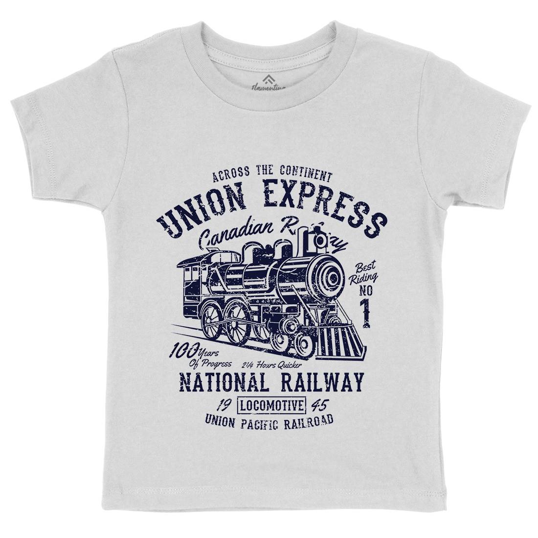 Union Express Kids Crew Neck T-Shirt Vehicles A188