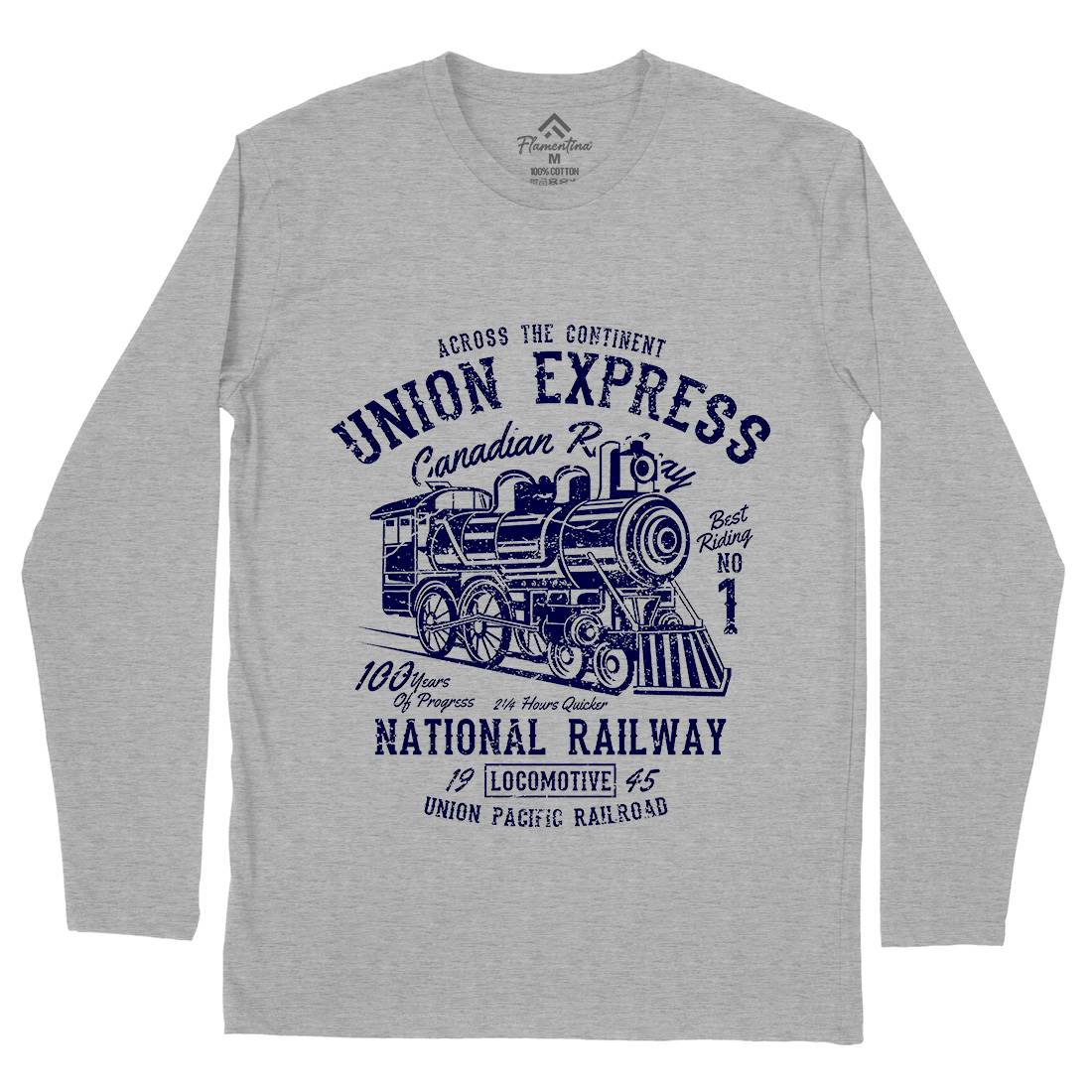 Union Express Mens Long Sleeve T-Shirt Vehicles A188
