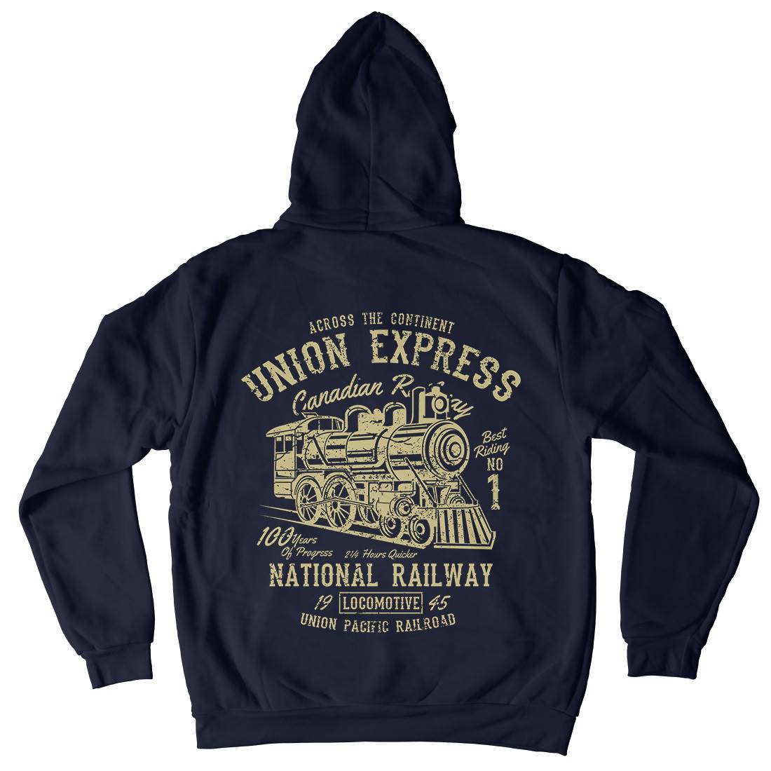 Union Express Mens Hoodie With Pocket Vehicles A188