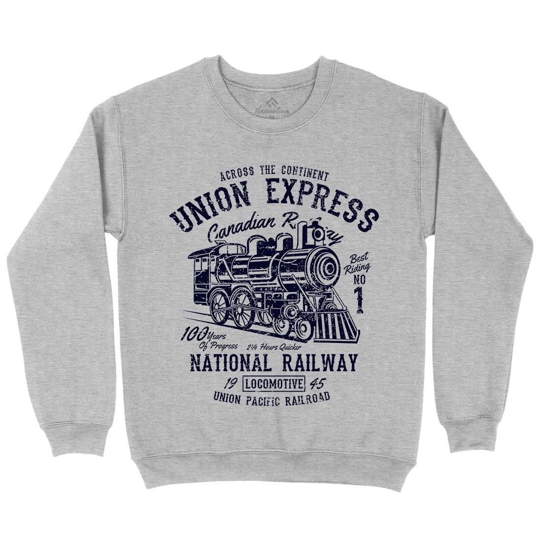Union Express Mens Crew Neck Sweatshirt Vehicles A188
