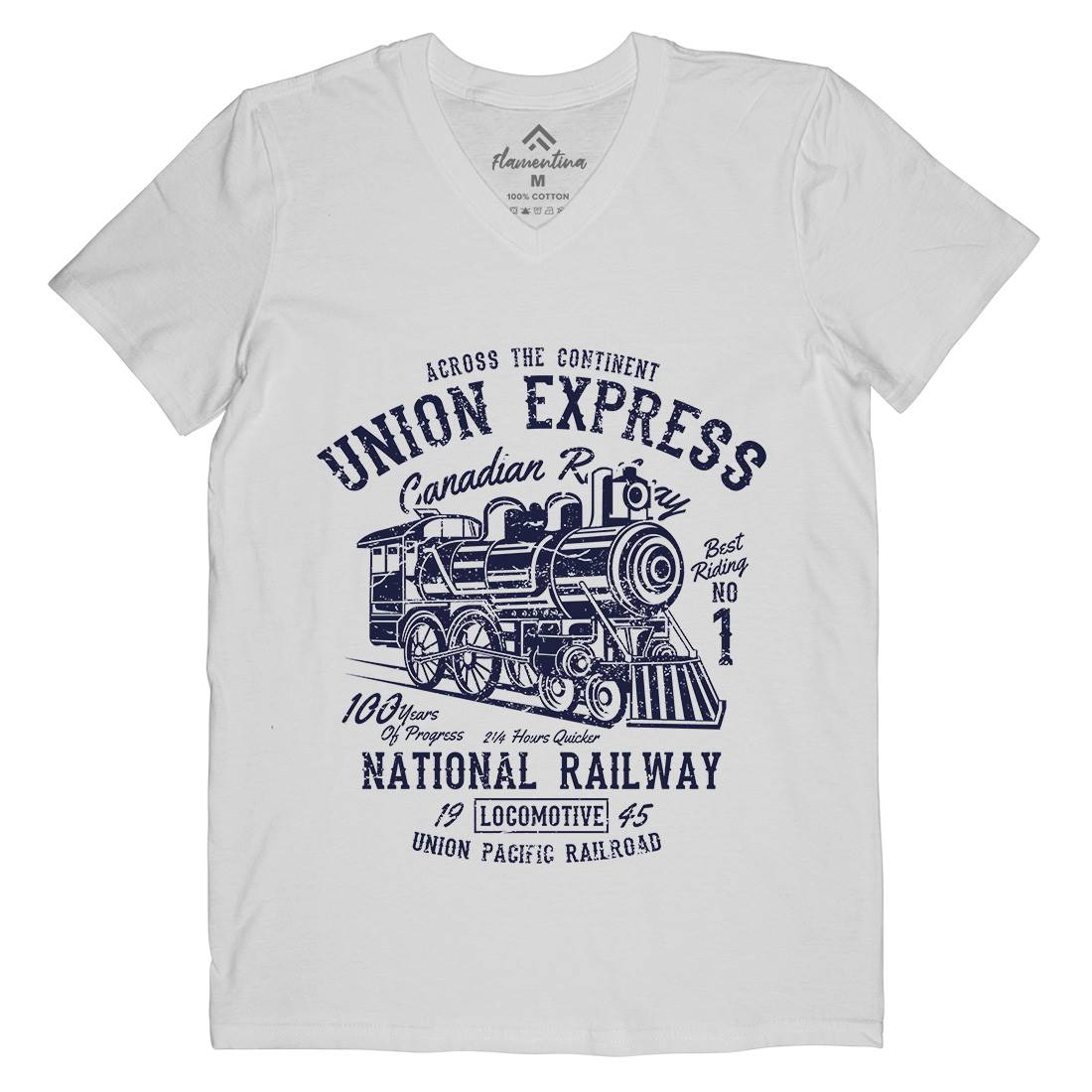 Union Express Mens V-Neck T-Shirt Vehicles A188