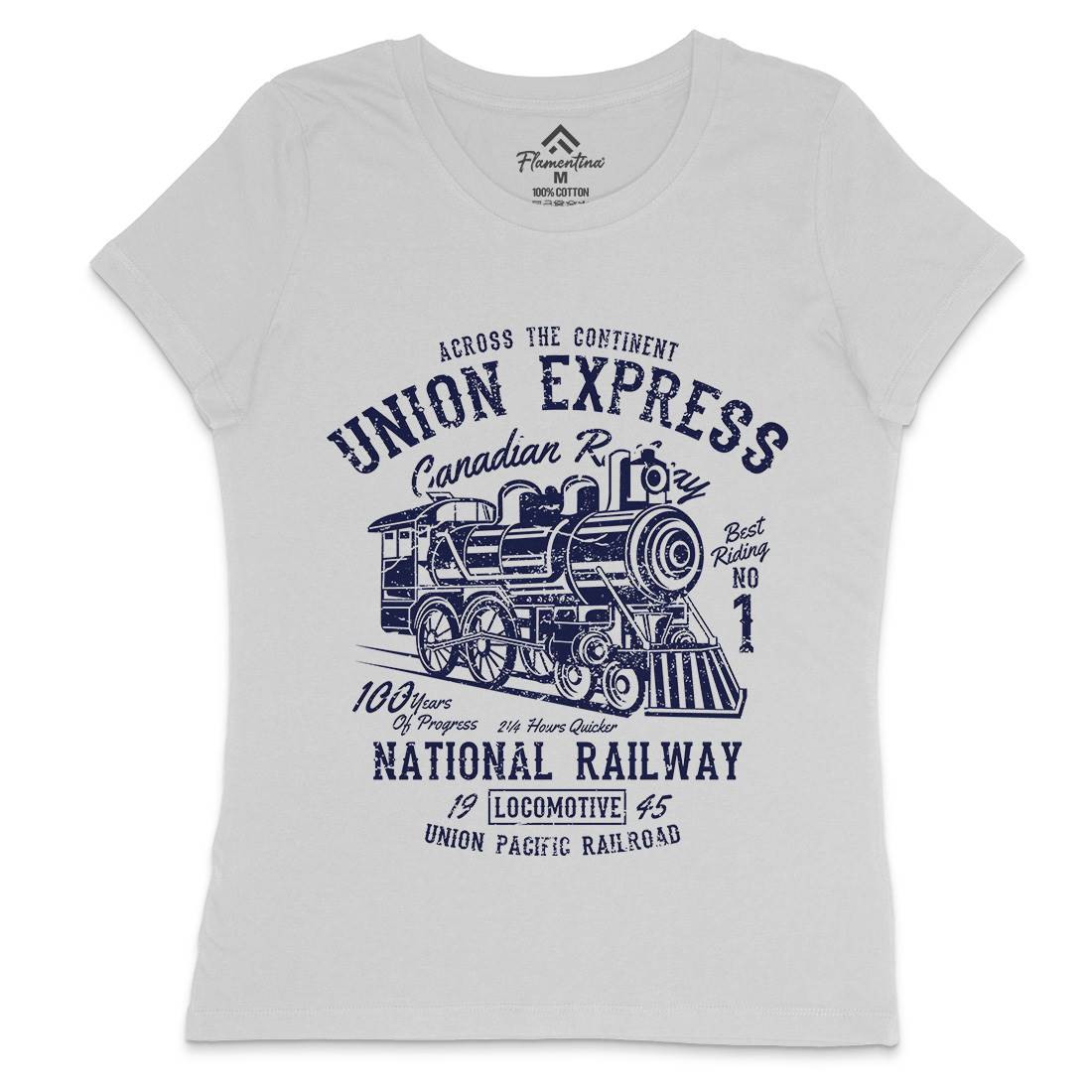Union Express Womens Crew Neck T-Shirt Vehicles A188