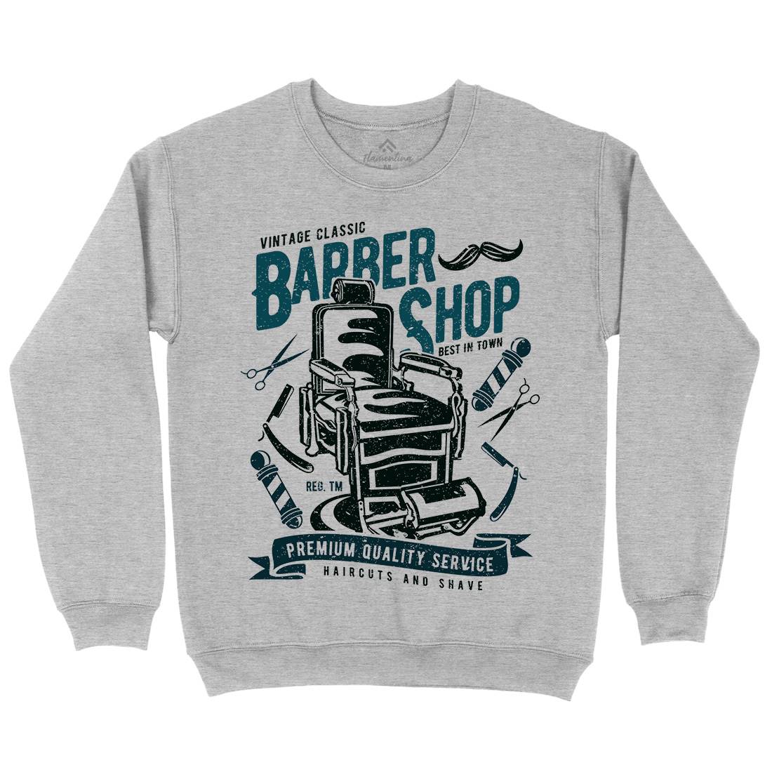 Vintage Shop Kids Crew Neck Sweatshirt Barber A191
