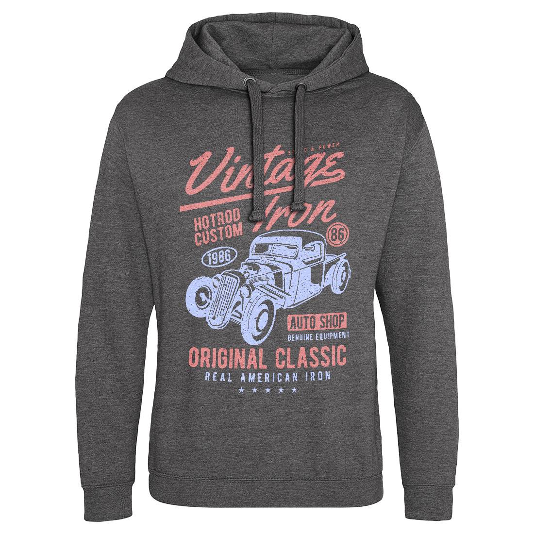 Vintage Iron Mens Hoodie Without Pocket Cars A192