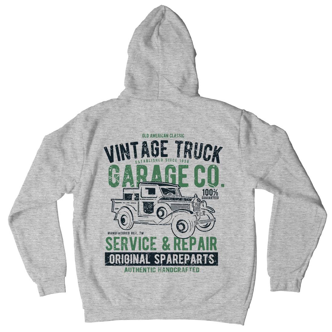 Vintage Truck Mens Hoodie With Pocket Vehicles A193
