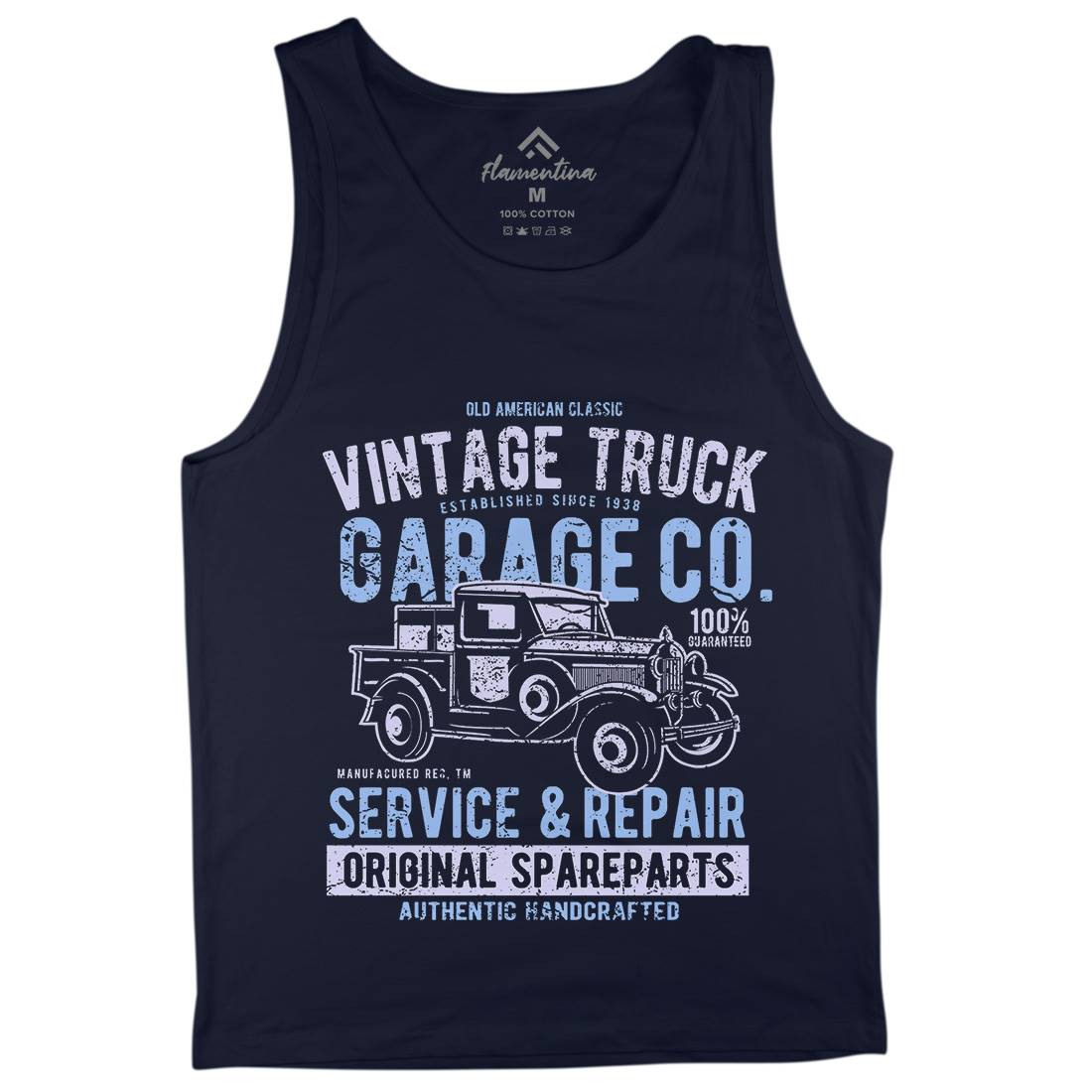 Vintage Truck Mens Tank Top Vest Vehicles A193