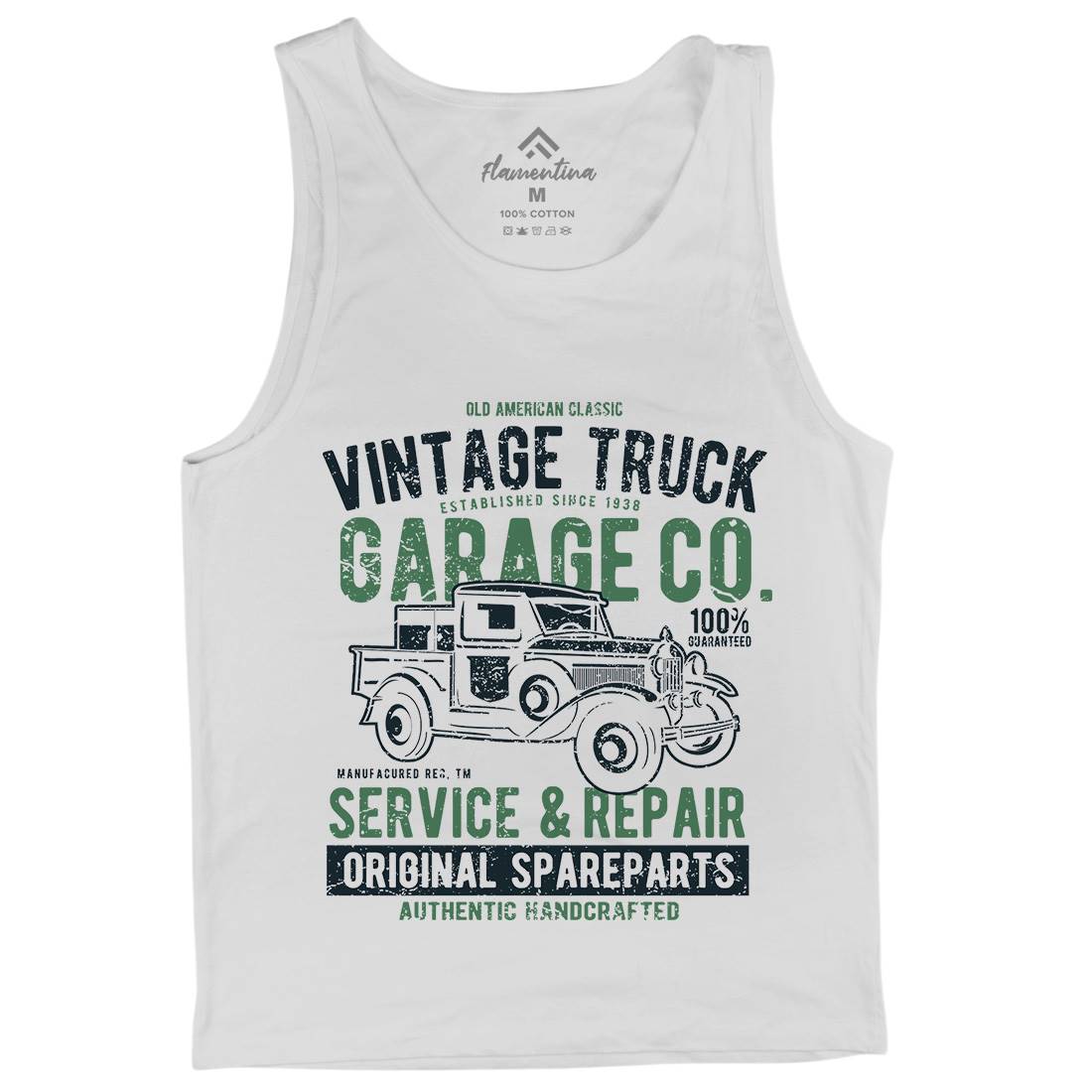 Vintage Truck Mens Tank Top Vest Vehicles A193