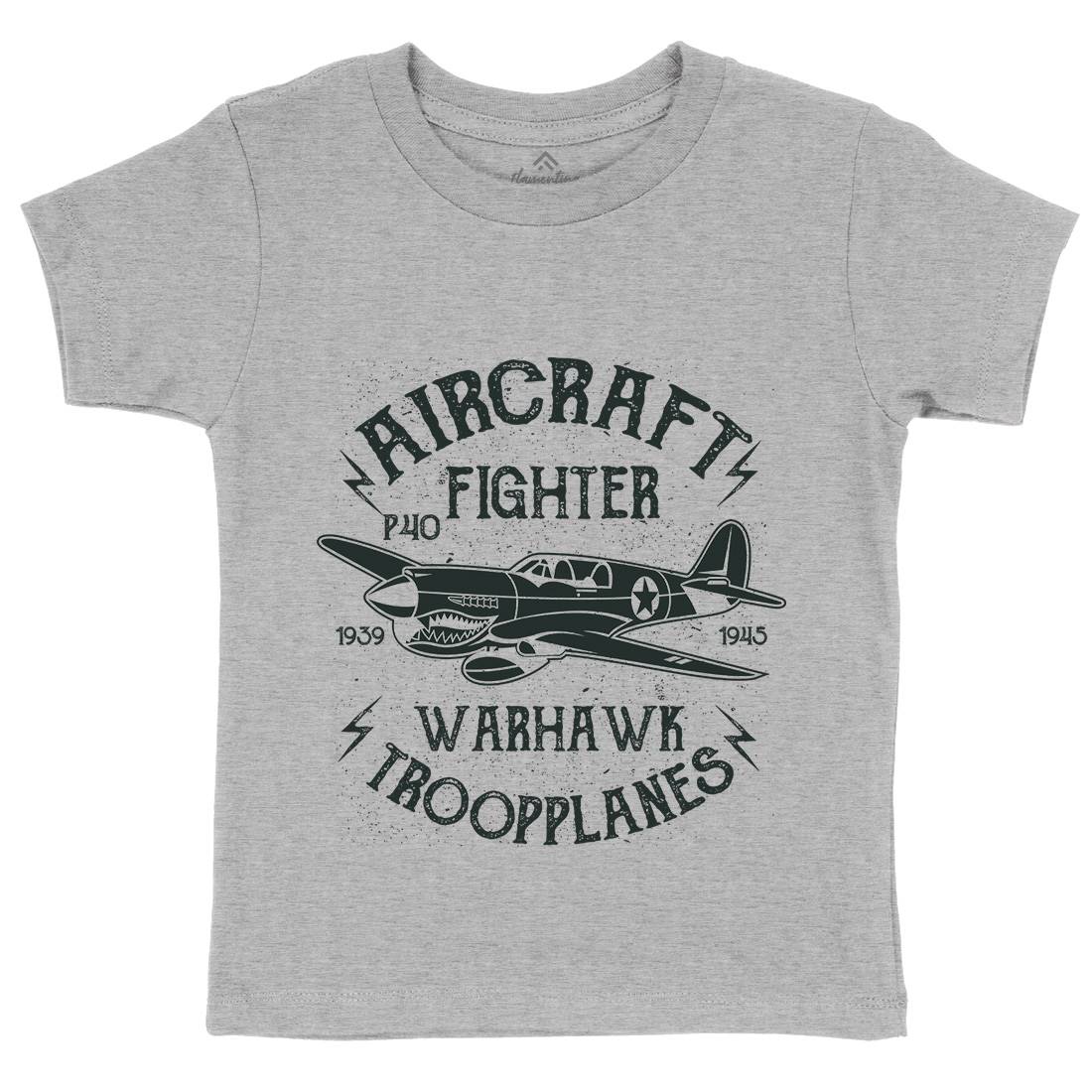 Warhawk Kids Organic Crew Neck T-Shirt Vehicles A194