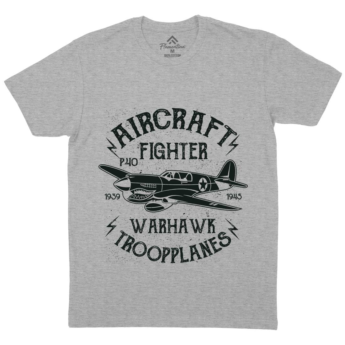 Warhawk Mens Organic Crew Neck T-Shirt Vehicles A194