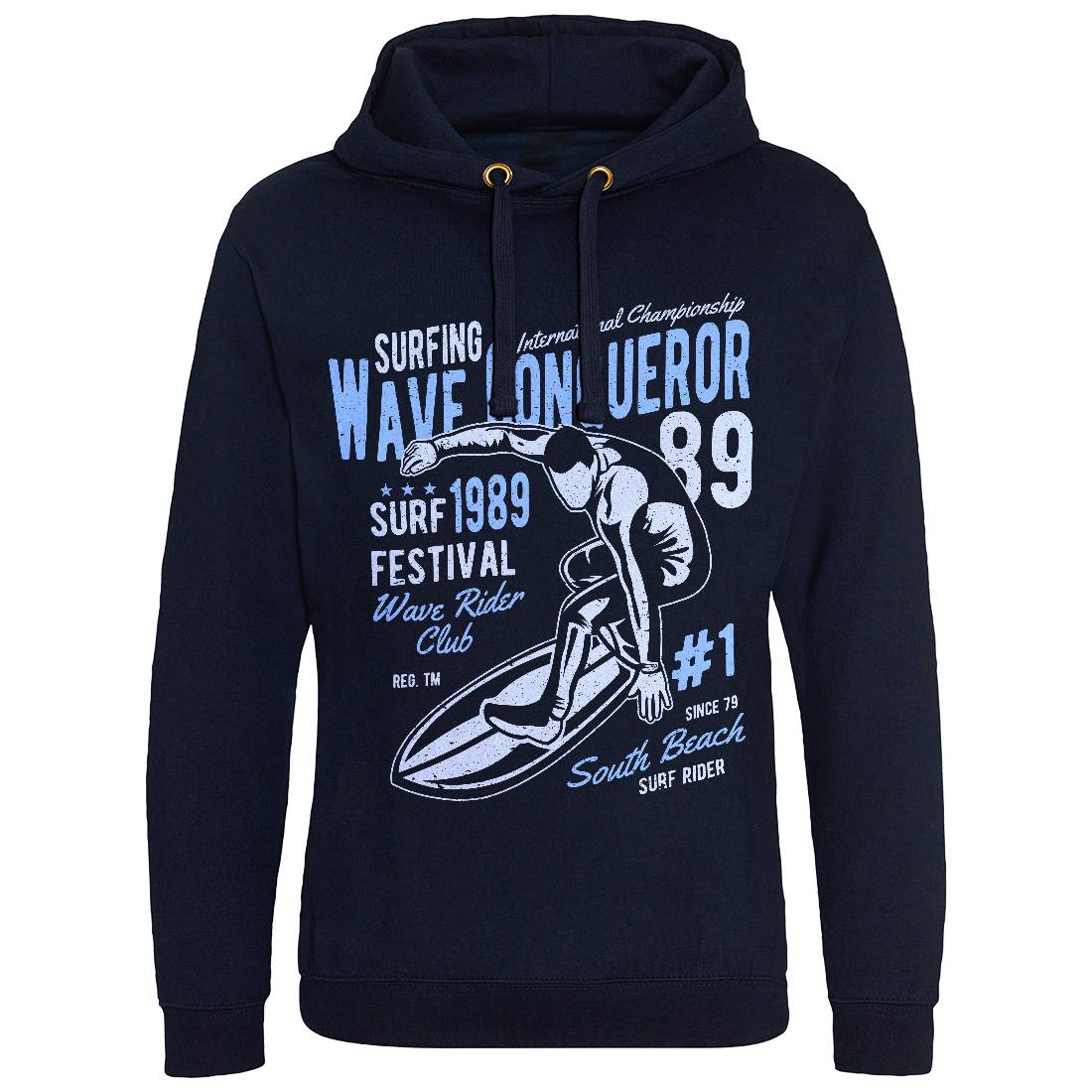 Wave Conqueror Mens Hoodie Without Pocket Surf A195