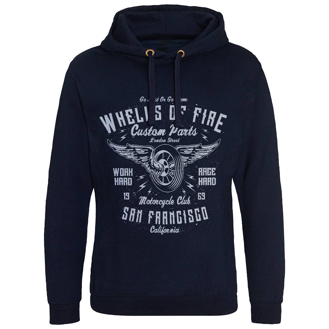 Wheels Of Fire Mens Hoodie Without Pocket Motorcycles A196