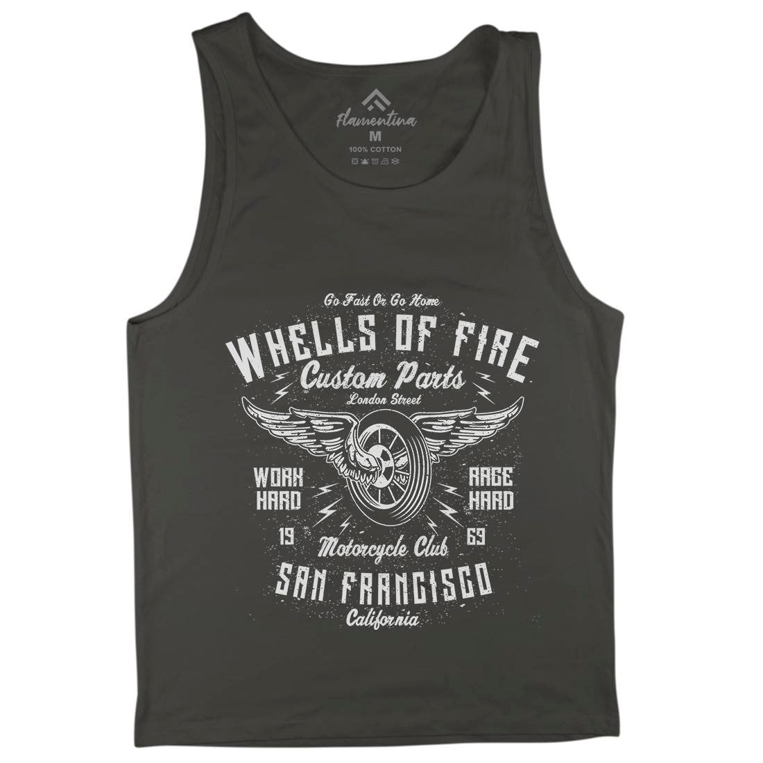 Wheels Of Fire Mens Tank Top Vest Motorcycles A196