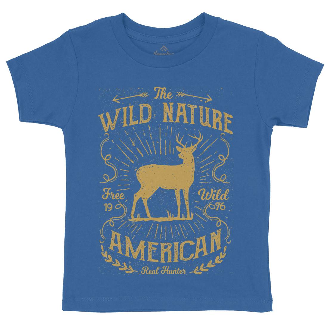 Wild Kids Organic Crew Neck T-Shirt Nature A197