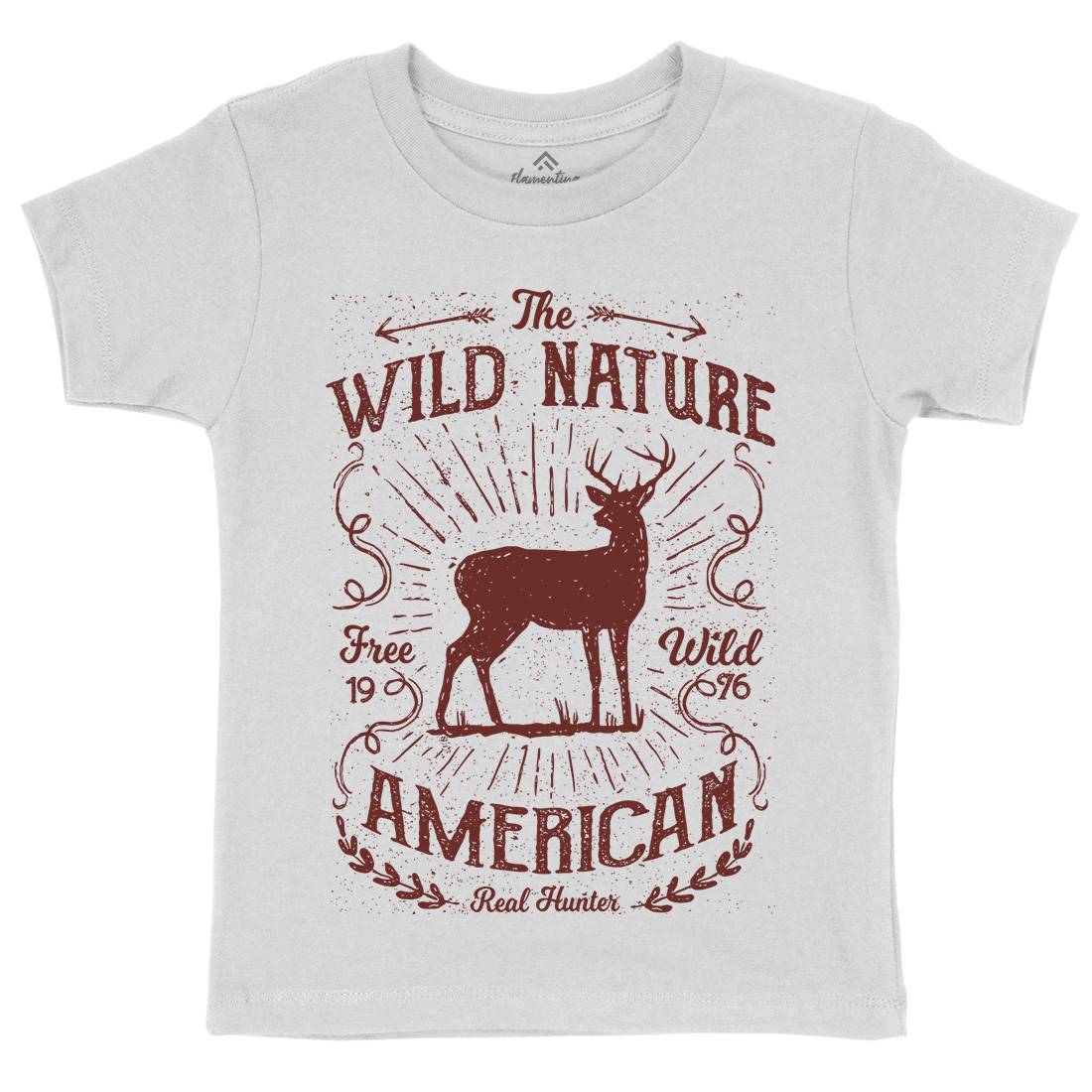 Wild Kids Organic Crew Neck T-Shirt Nature A197