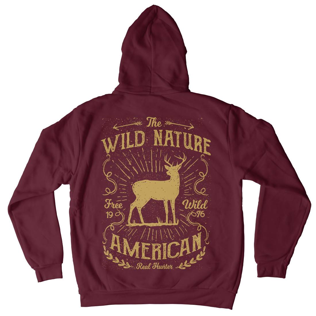 Wild Mens Hoodie With Pocket Nature A197