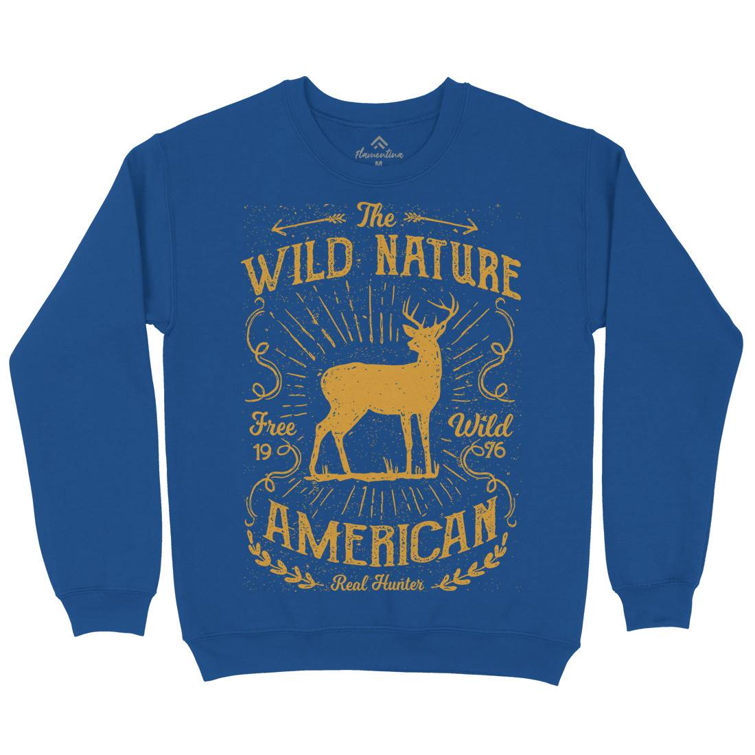 Wild Mens Crew Neck Sweatshirt Nature A197