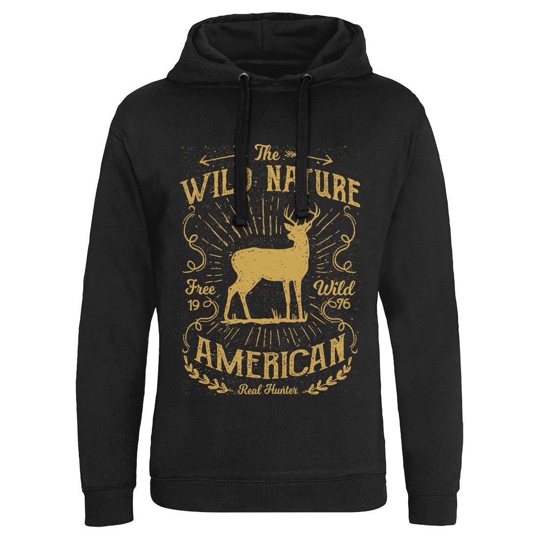 Wild Mens Hoodie Without Pocket Nature A197