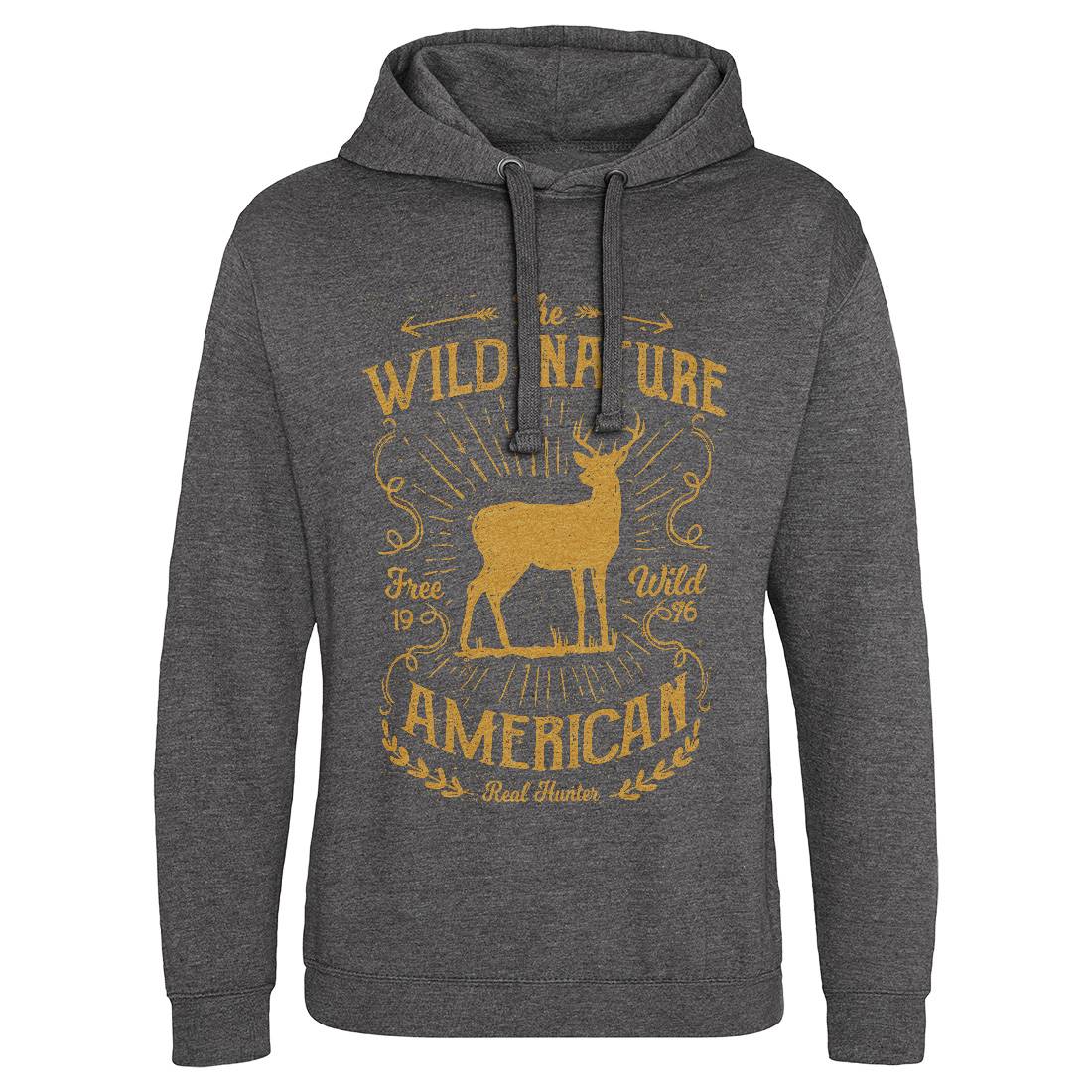 Wild Mens Hoodie Without Pocket Nature A197
