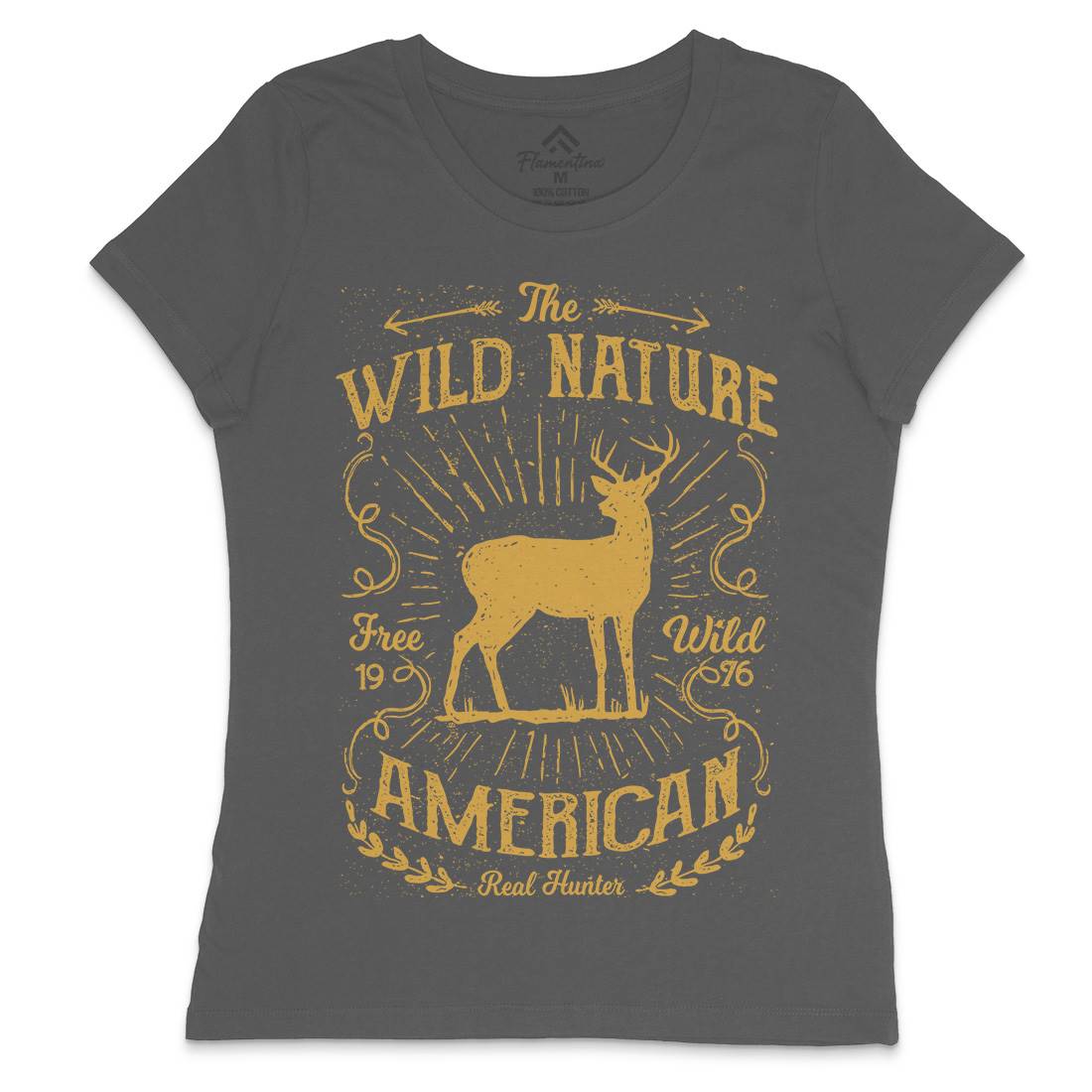 Wild Womens Crew Neck T-Shirt Nature A197