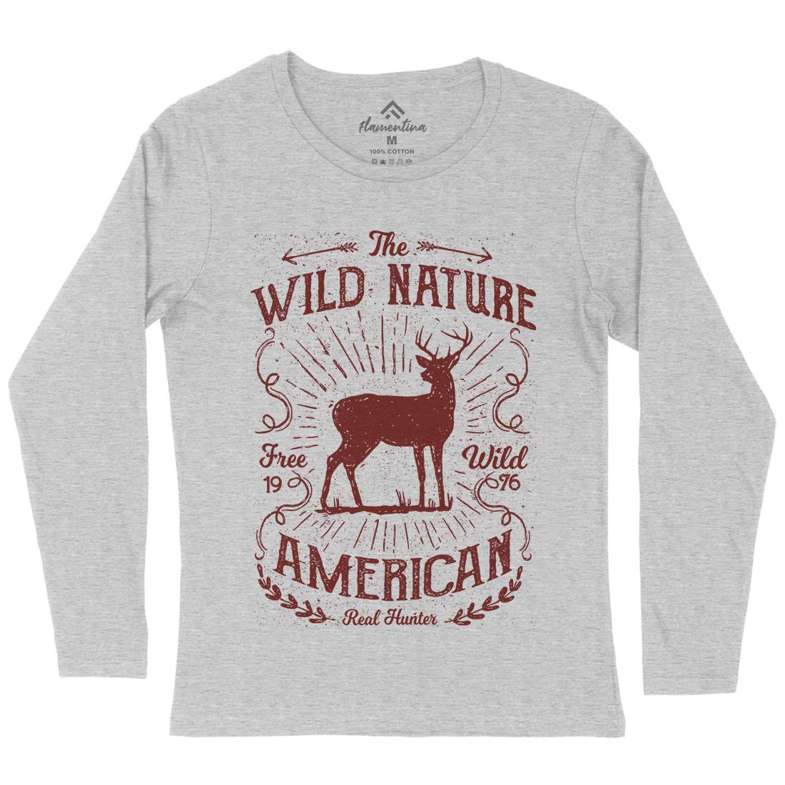 Wild Womens Long Sleeve T-Shirt Nature A197