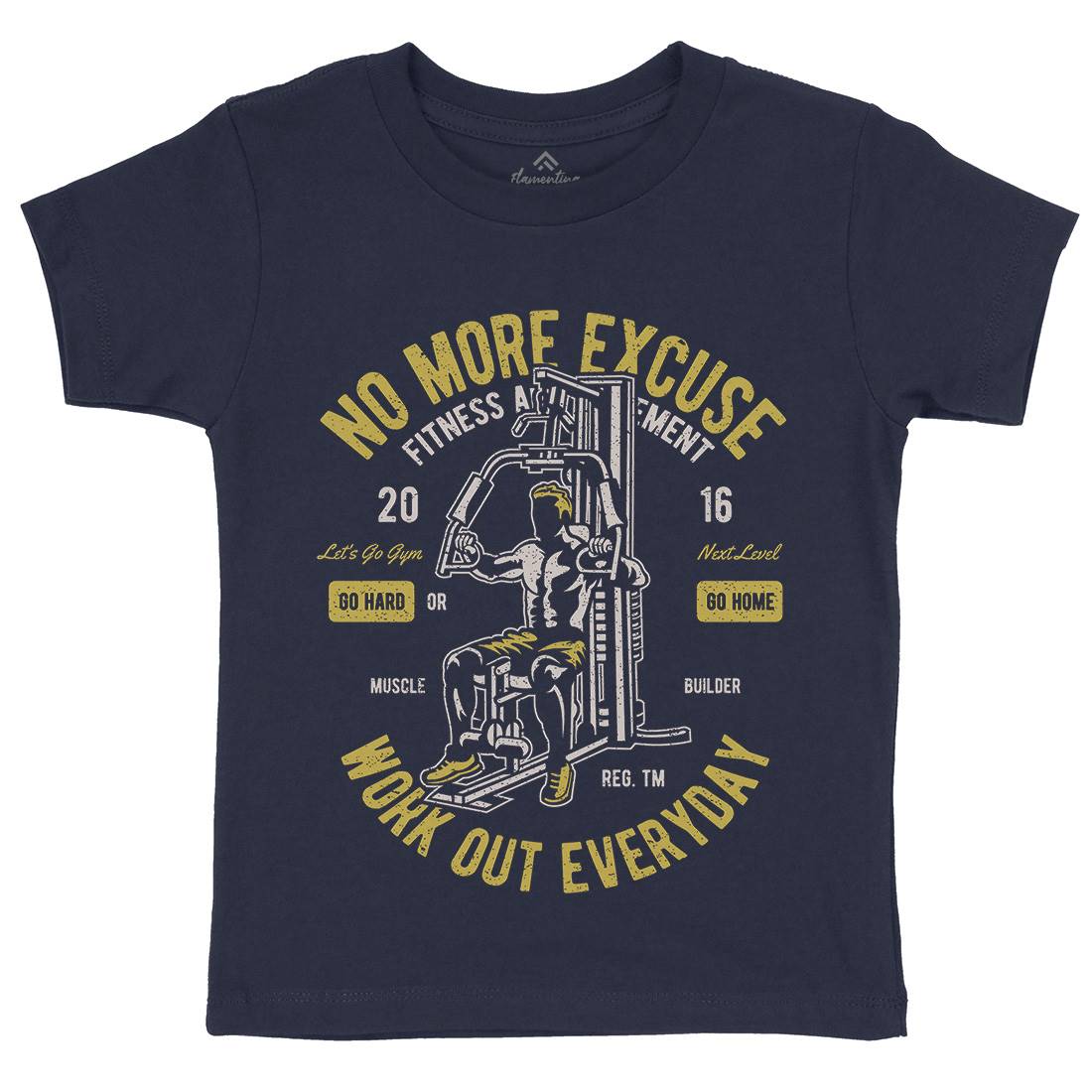Work Out Everyday Kids Crew Neck T-Shirt Gym A198