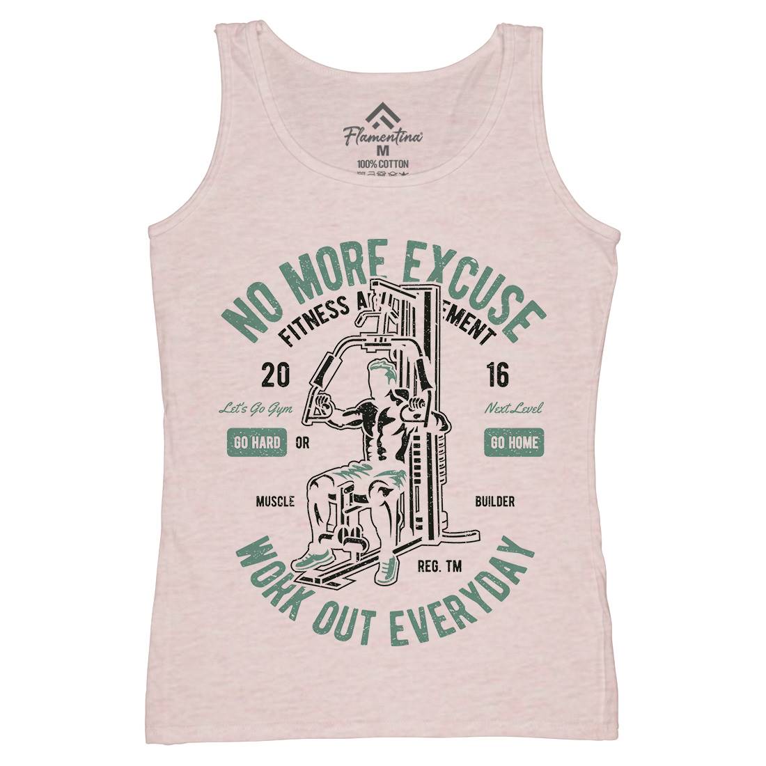 Work Out Everyday Womens Organic Tank Top Vest Gym A198