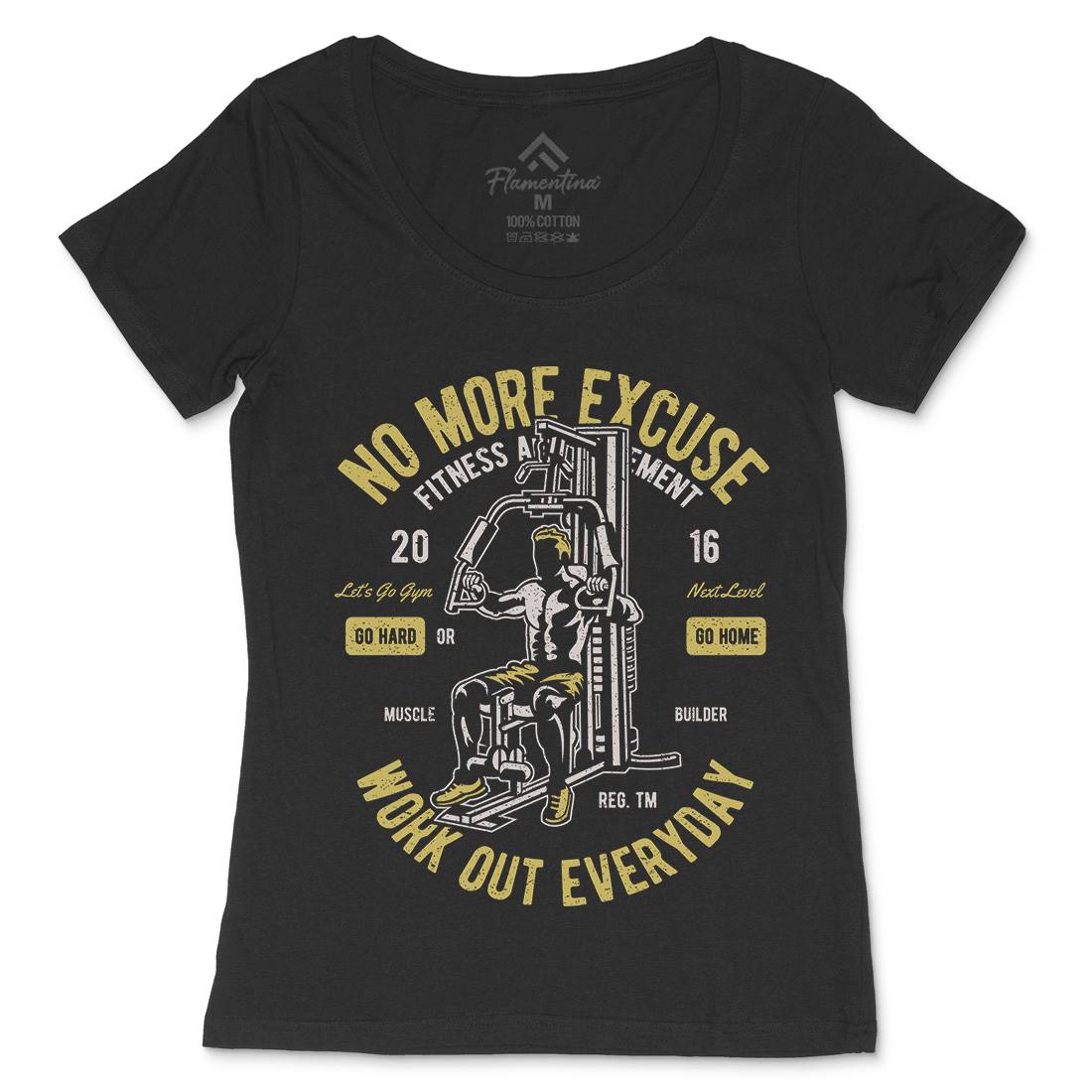 Work Out Everyday Womens Scoop Neck T-Shirt Gym A198
