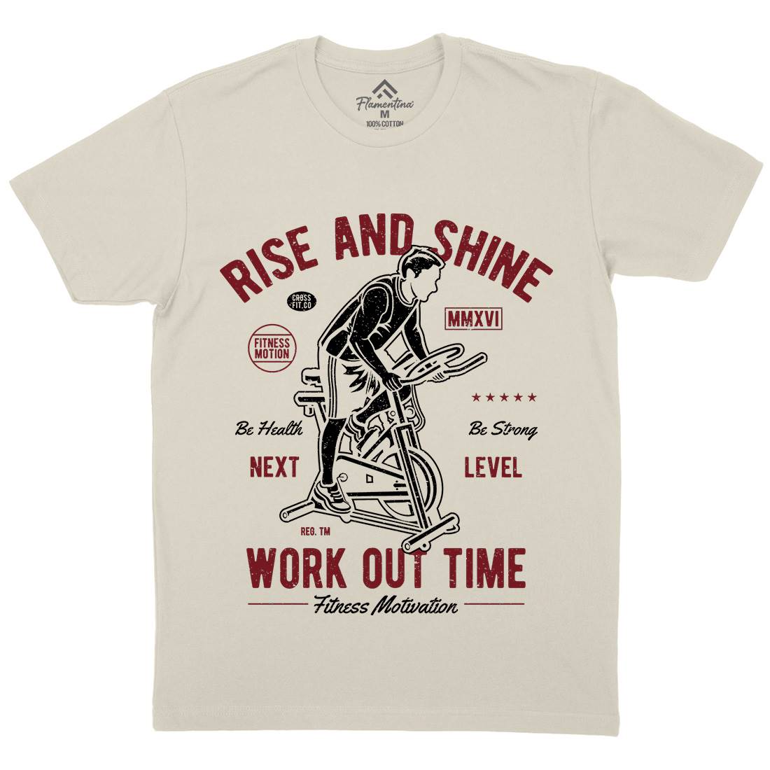 Work Out Time Mens Organic Crew Neck T-Shirt Gym A199